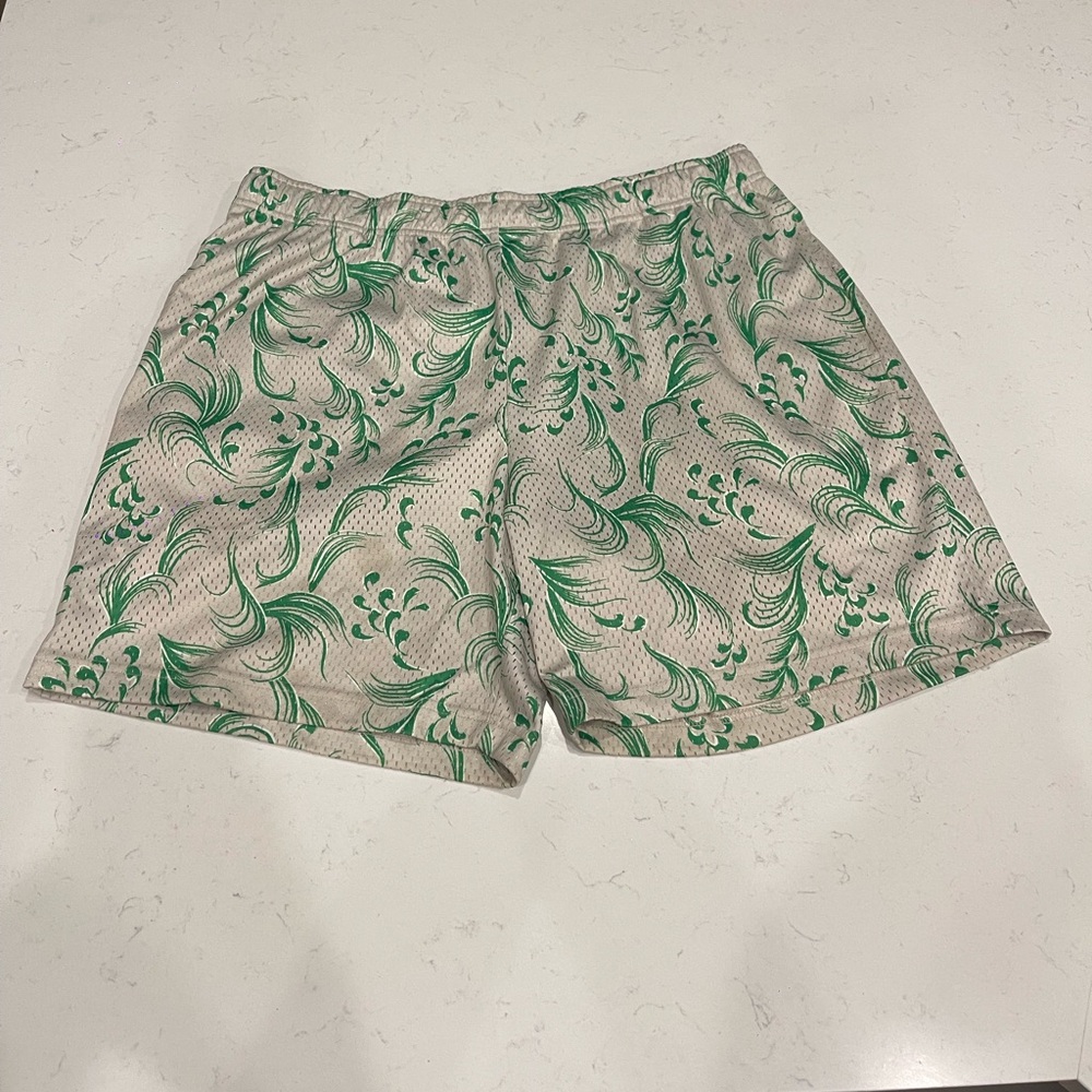 John Elliott Silver Kaze Mesh Practice Shorts SZ 4 | XL